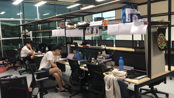 A picture of the studio space where architecture students spend most of their days and nights.